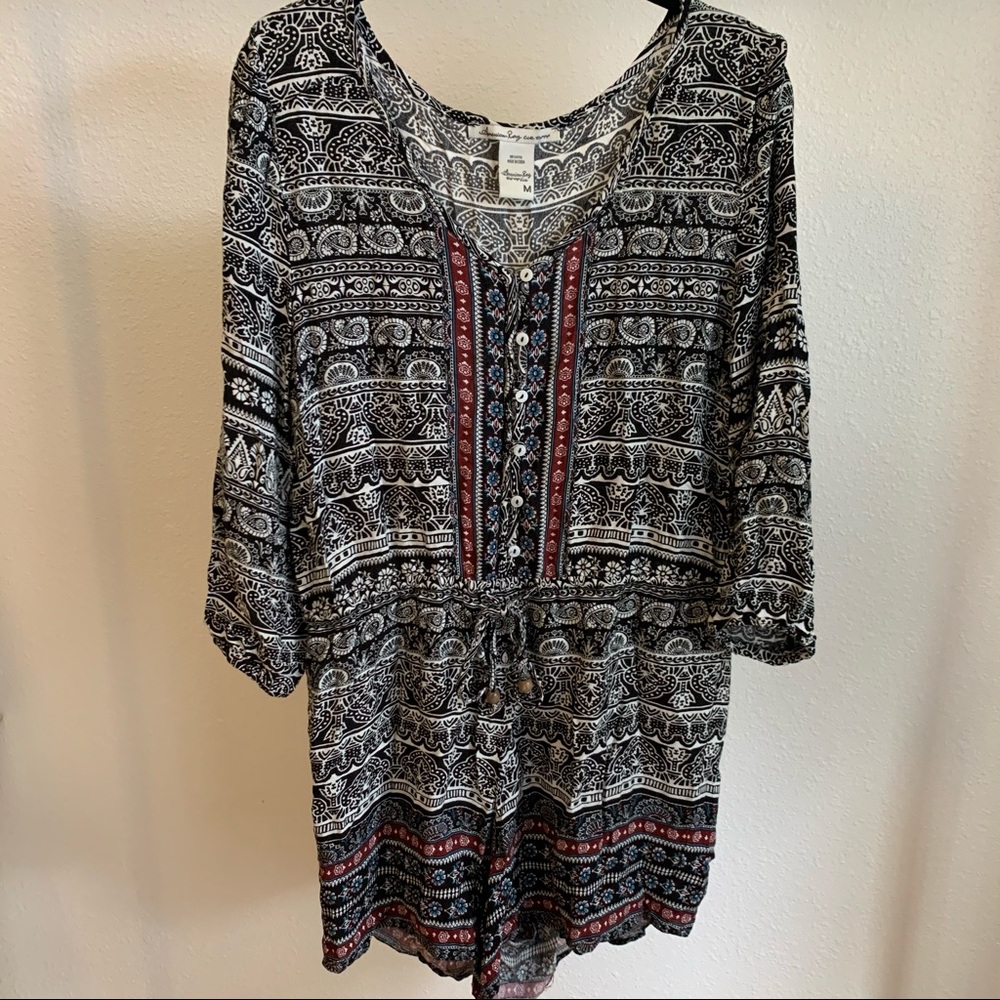 Printed Romper - image 1
